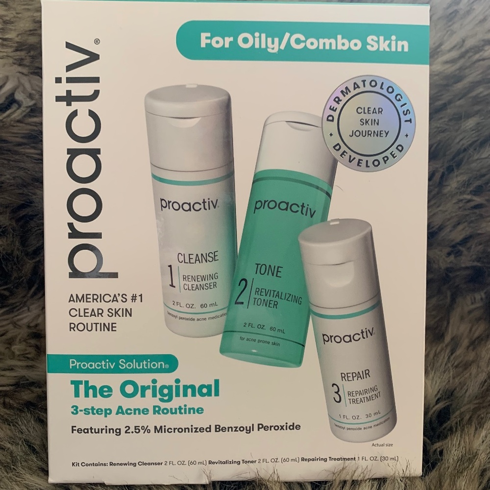 Proactive 3 step acne routine